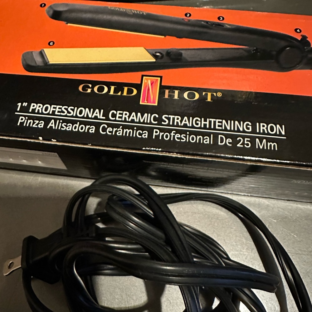 Black Professional Ceramic Straightening Iron